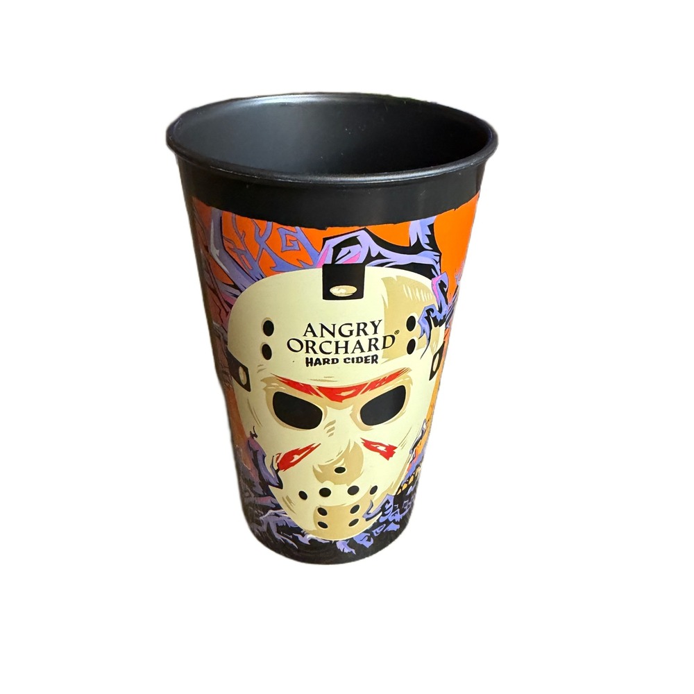 Angry Orchard Hard Cider Halloween Jason Voorhees‎ Horror Plastic Cup 6 Inch